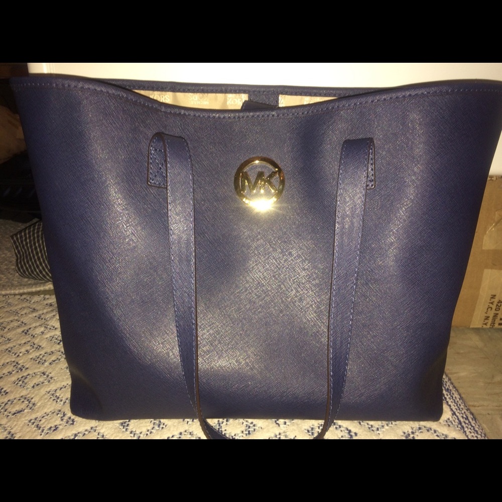 Michael Kors Navy Tote Bag